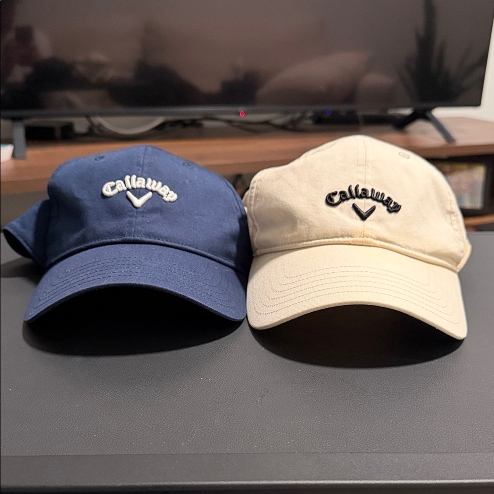 Callaway Men's Blue and Beige Hats